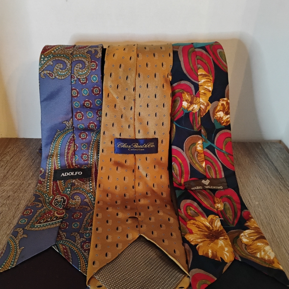 Designers Vintage Men Necktie Lot